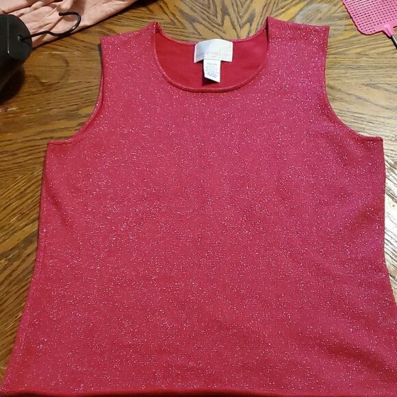Susan graver style mettalic tank  M - Picture 1 of 4
